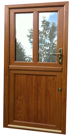 Golden Oak half glass Stable door